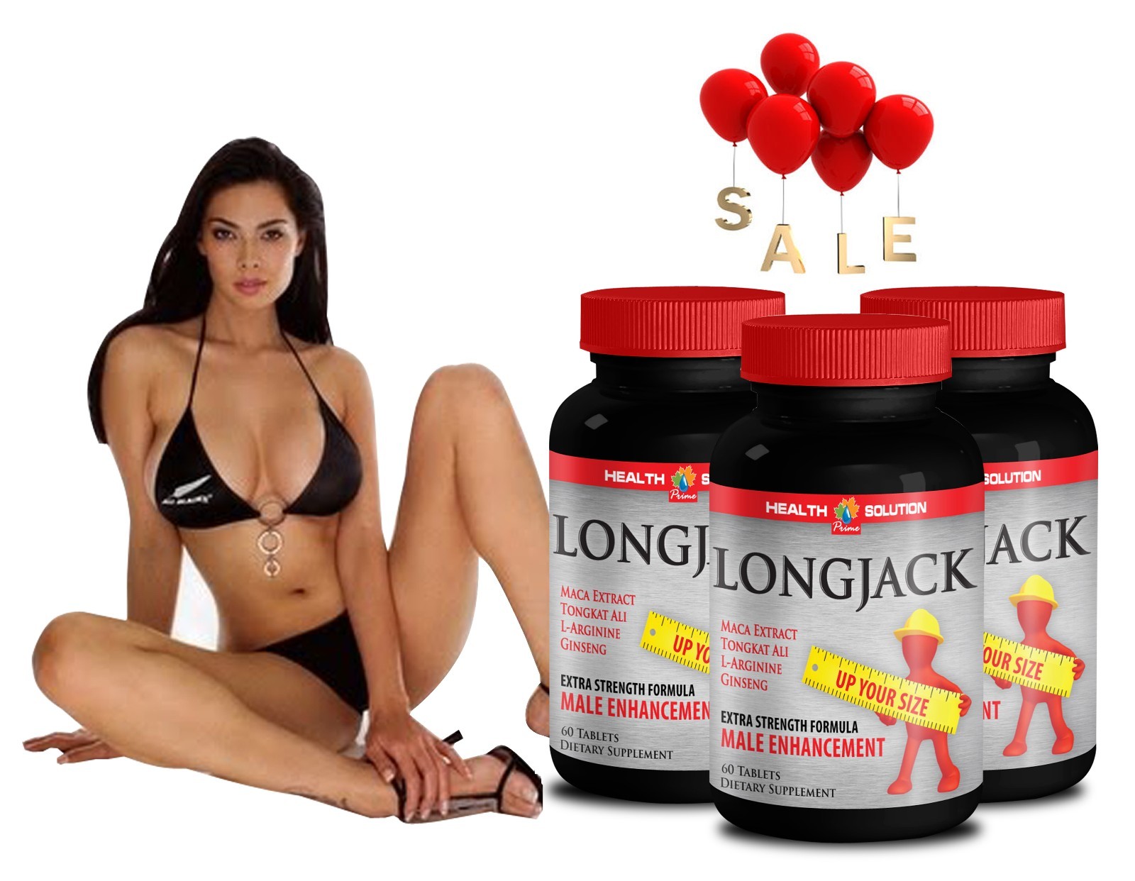LONGJACK UP YOUR SIZE - HARD AS A ROCK - Tongkat ]Extract 3 Bottles