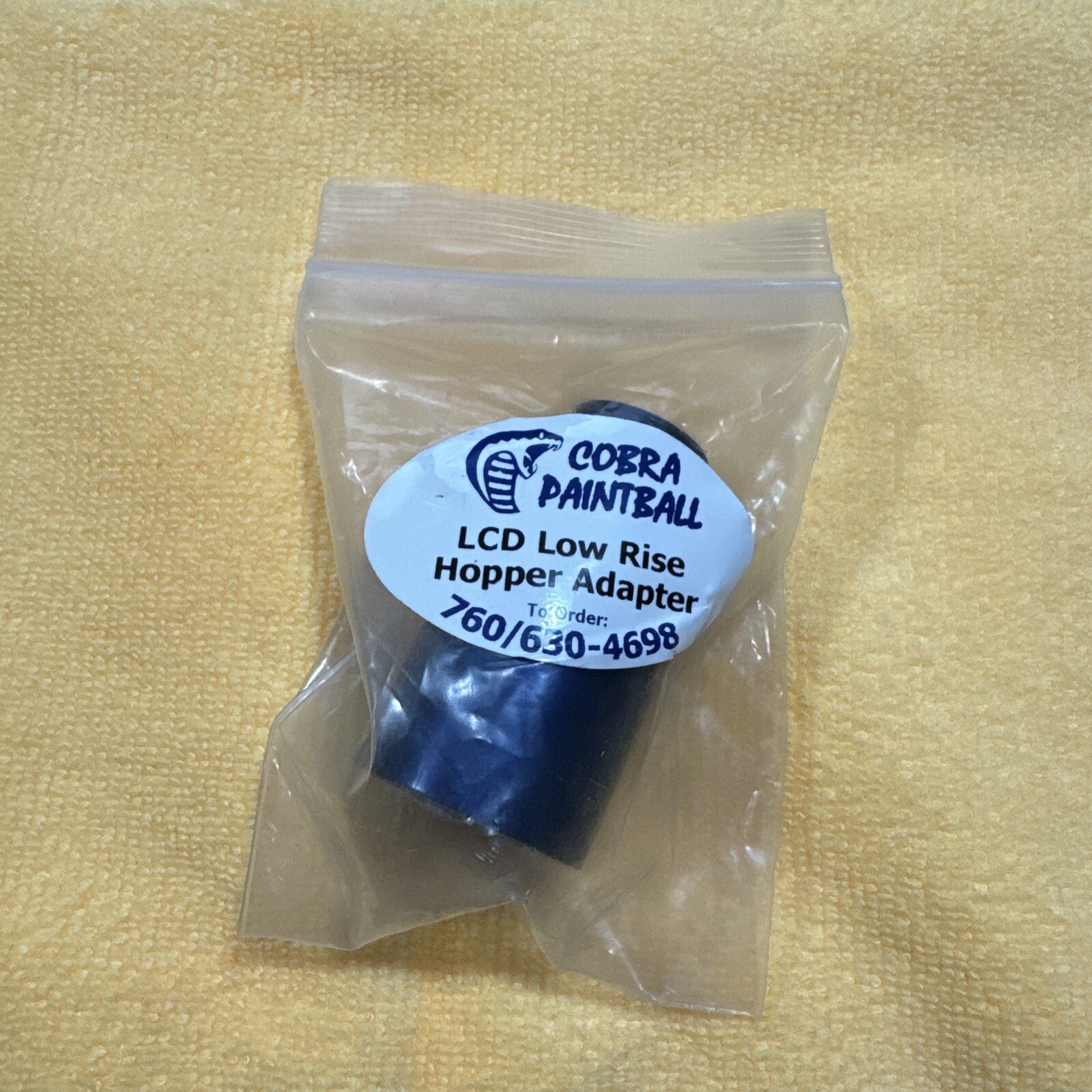Cobra Paintball Angel LCD Low Rise Hopper Adapter/Feedneck Blue WDP NOS