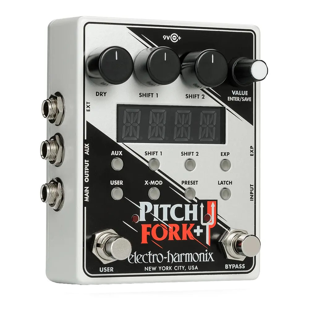 Electro Harmonix Pitch Fork + Polyphonic Pitch Shifter/Harmony Pedal w/ Power Su