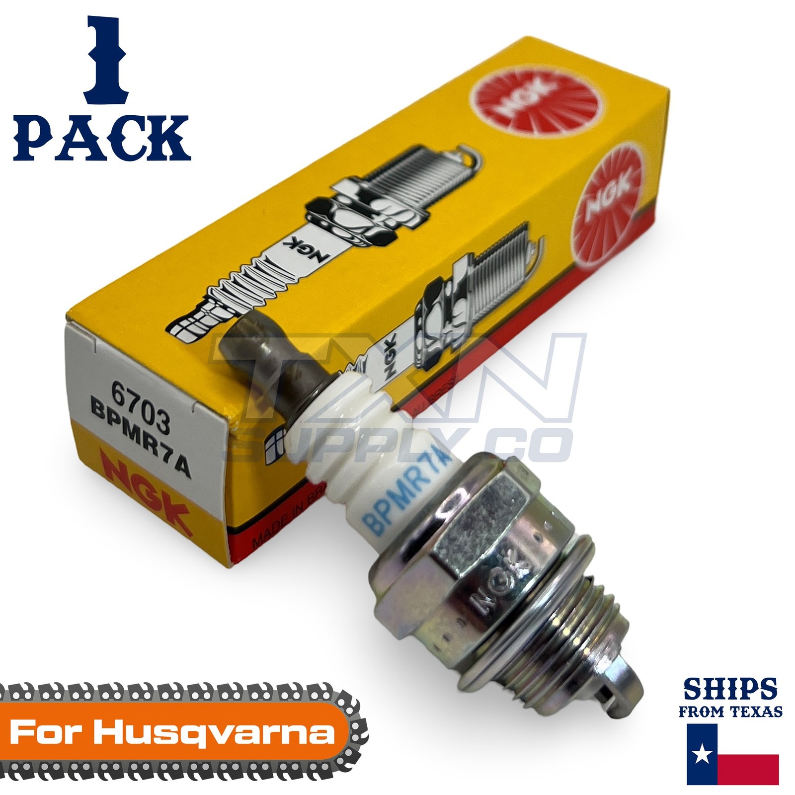 1 Pack NGK Spark Plug - For 20PS Husqvarna Chainsaw