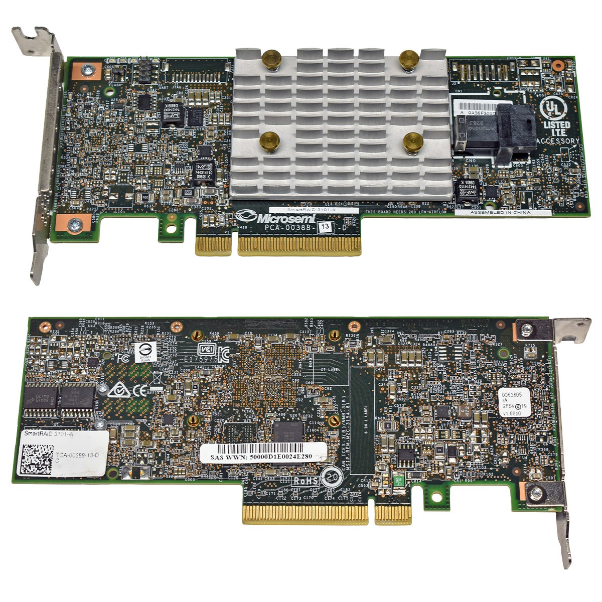 Adaptec Microsemi SmartRAID 3101-4I TCA-00388-13-D 1-Port 12G RAID Controller LP