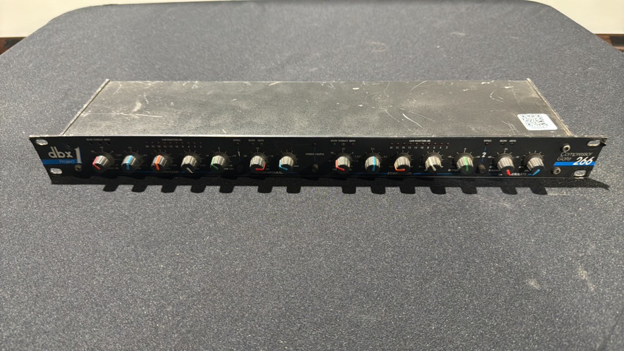 dbx 266 Dual-Channel Compressor/Gate. Made in USA. DEC '96