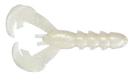 Strike King Baby Rage Tail Craw Pearl 3"- 9 pack