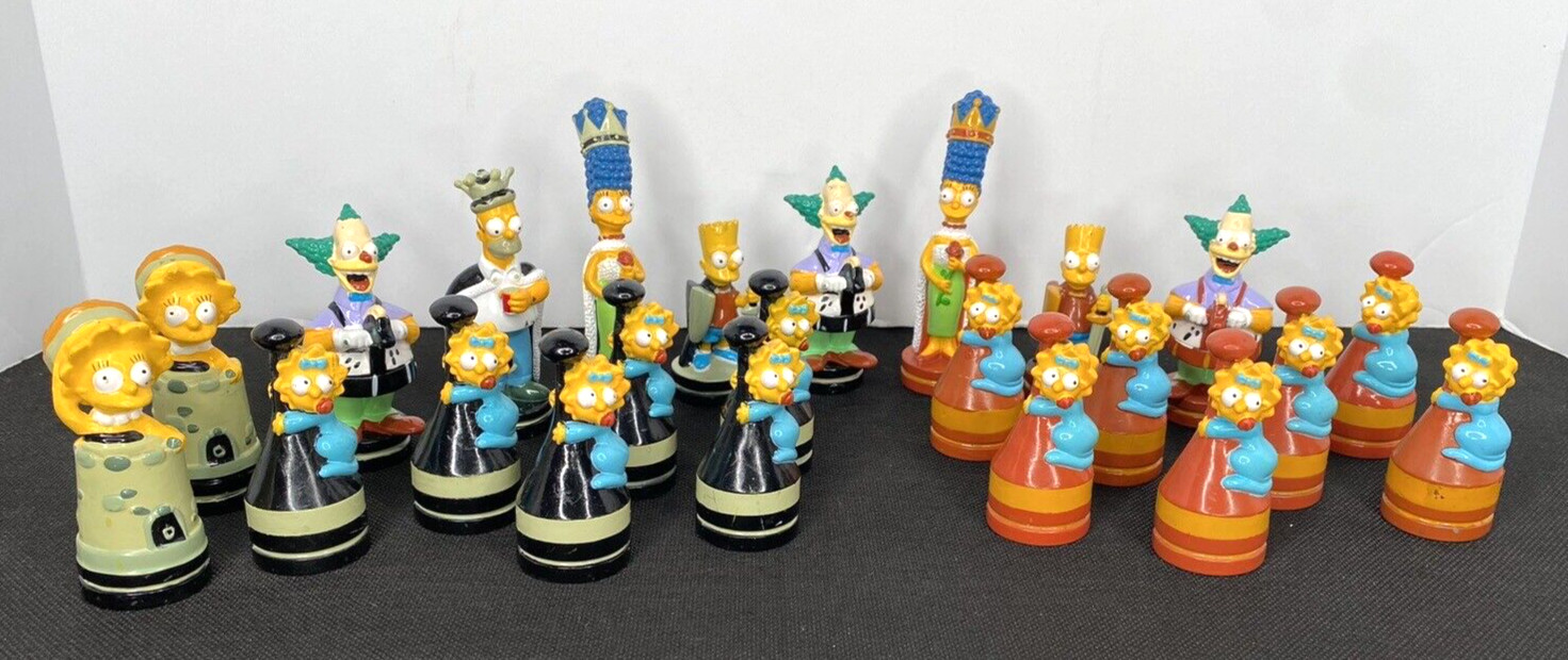 The Simpsons 3D Chess Replacement Pieces 2002 - You Choose