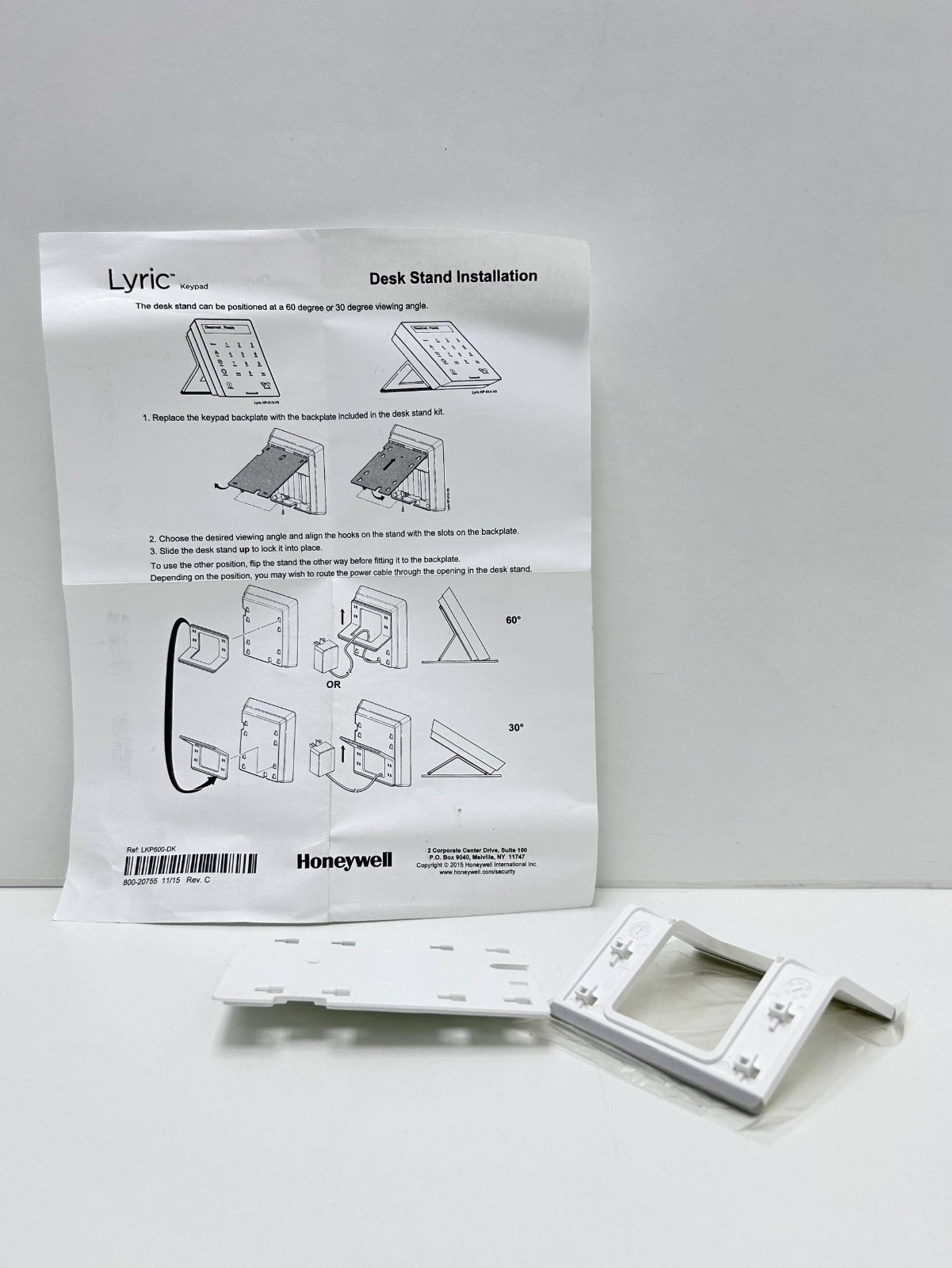 Lot of 4Pc X Honeywell LKP500-DK Lyric Keypad Desk Stand (Free Ship DHL), IM#25