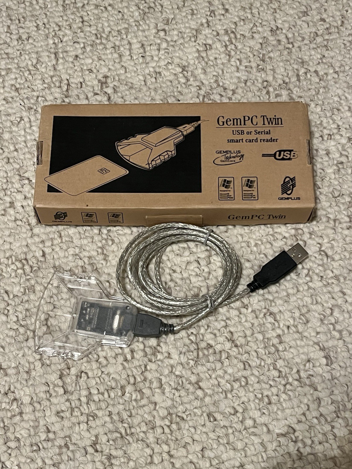 GEM PC HWP108765 B TWIN USB SMART CARD CAC READER