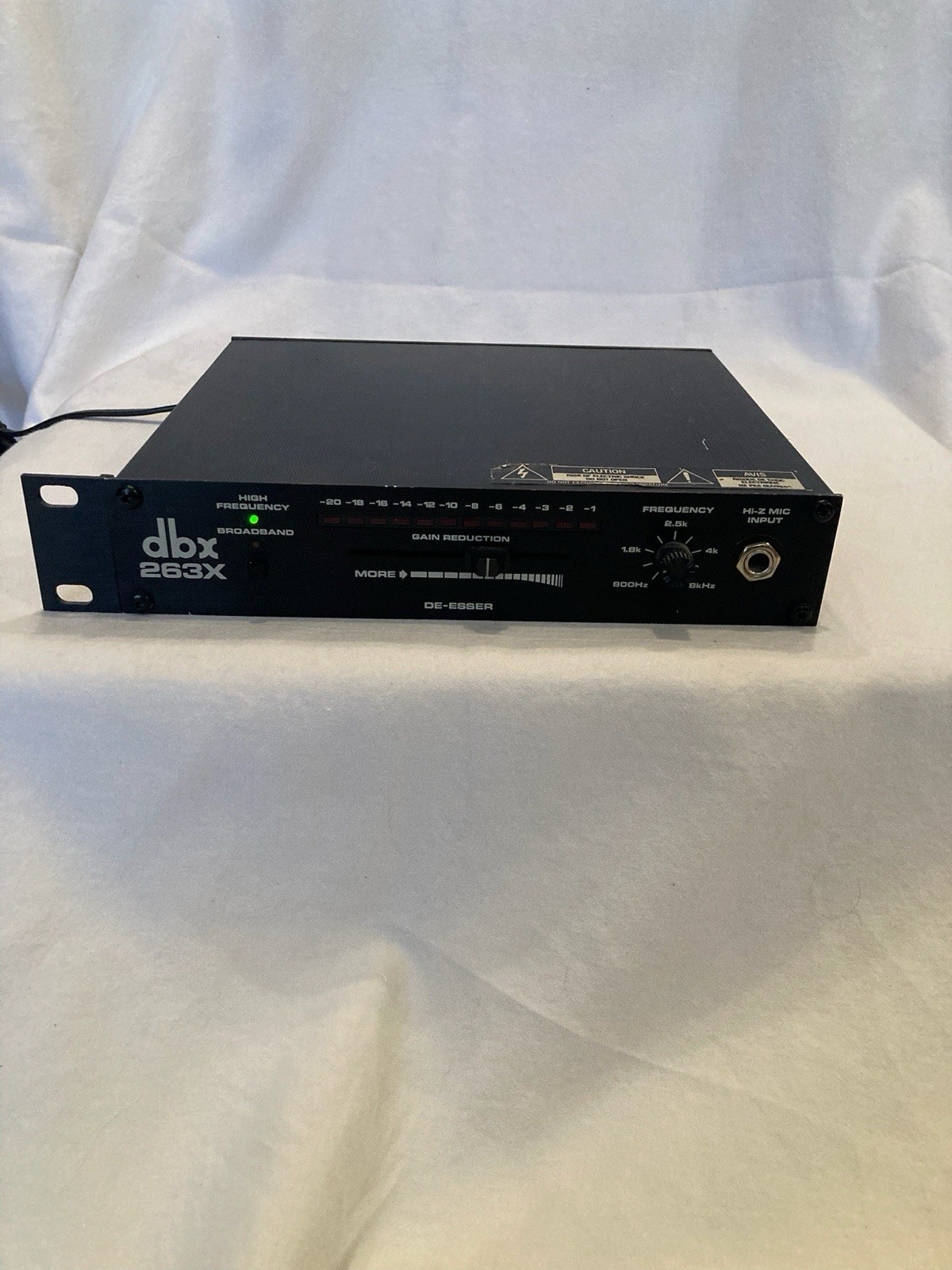 dbx 263X Analog De-Esser Processor, DE-S Dynamic Audio Rackmount, Hi-Frequency