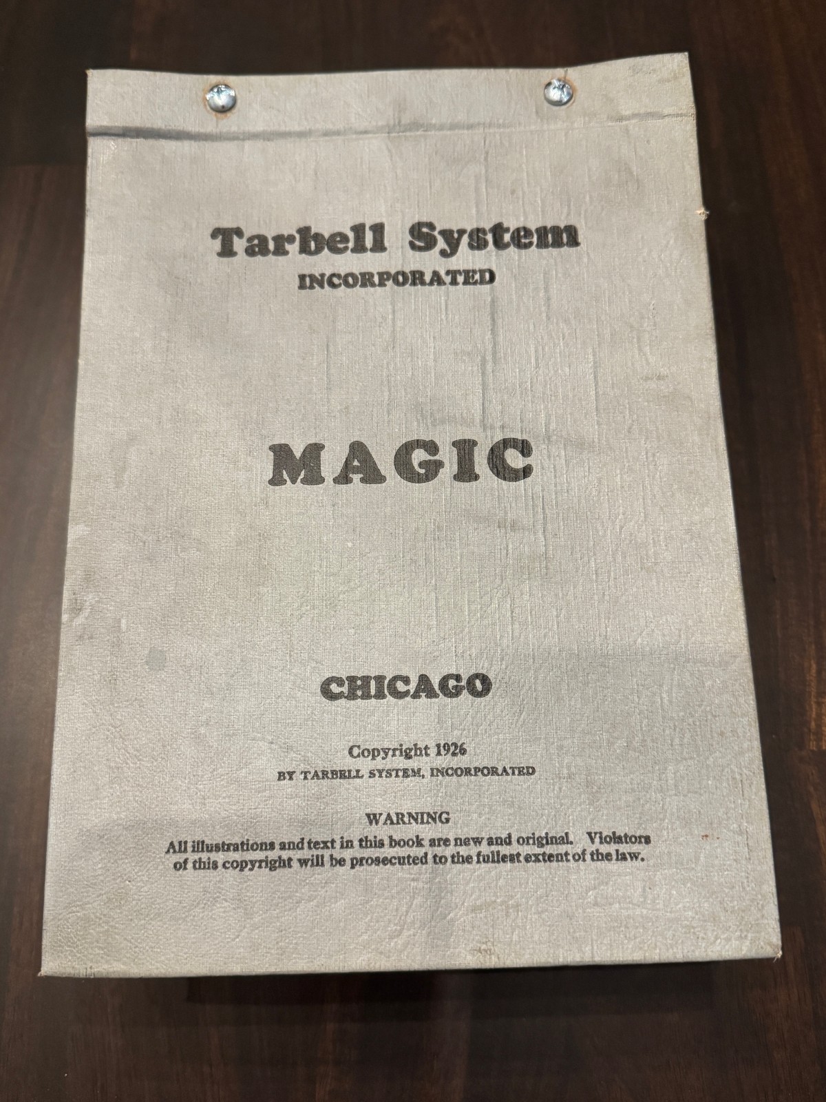 Tarbell System Course in Magic - 1927 - 2nd Edition
