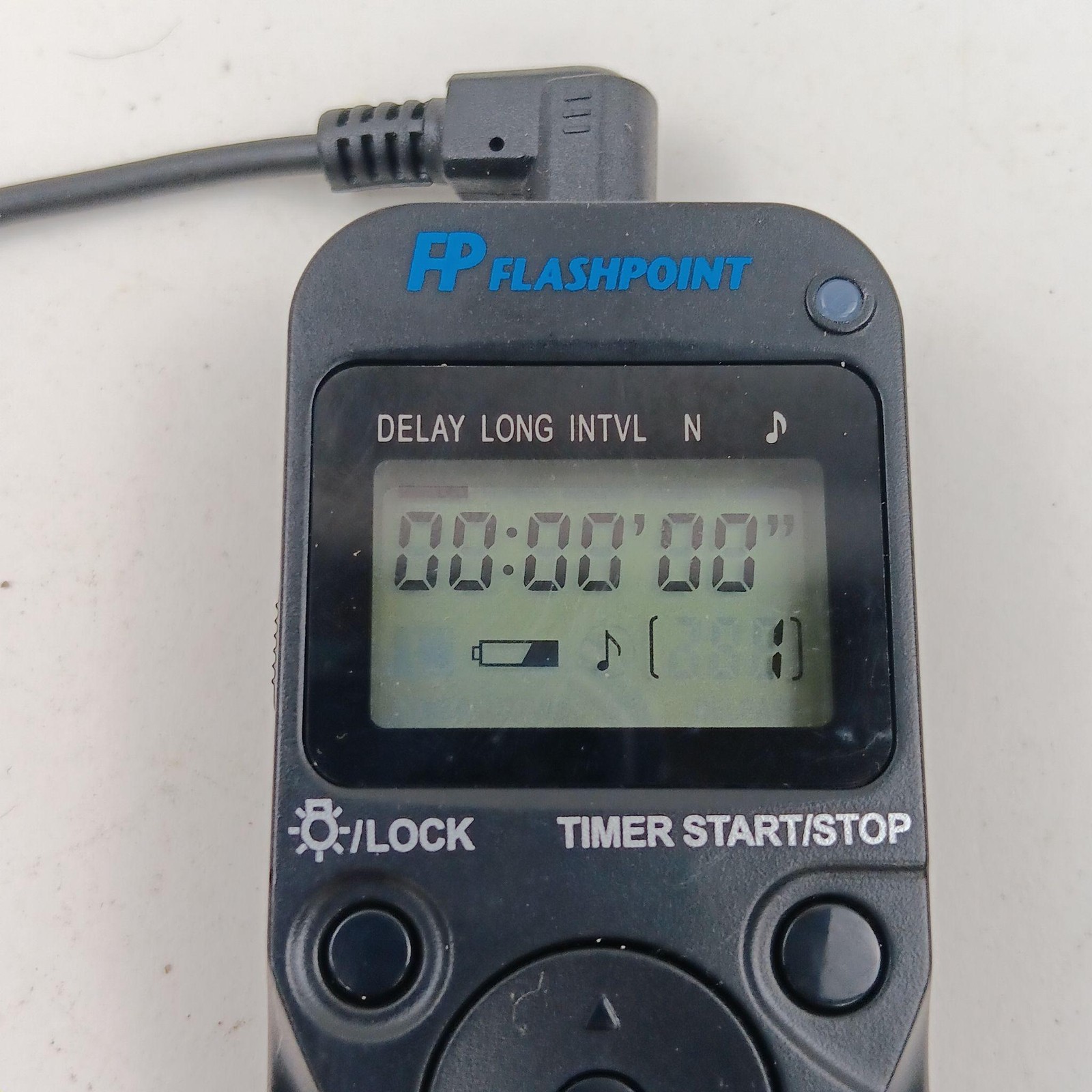 Flashpoint Camera Shutter Release Remote Timer LCD Intervalometer Black DSLR