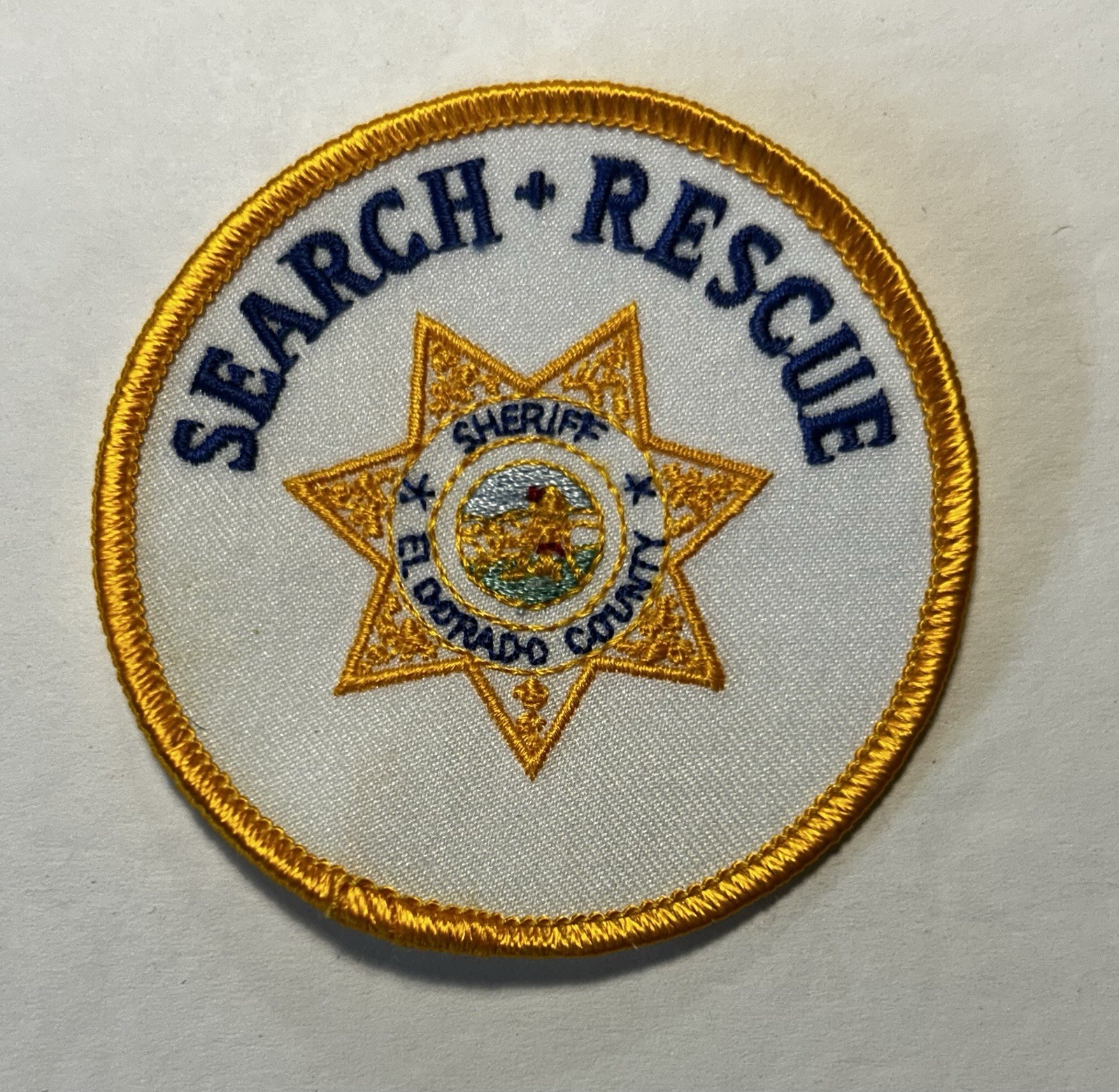 CALIFORNIA CA EL DORADO COUNTY SHERIFF SEARCH & RESCUE SAR PATCH #D28