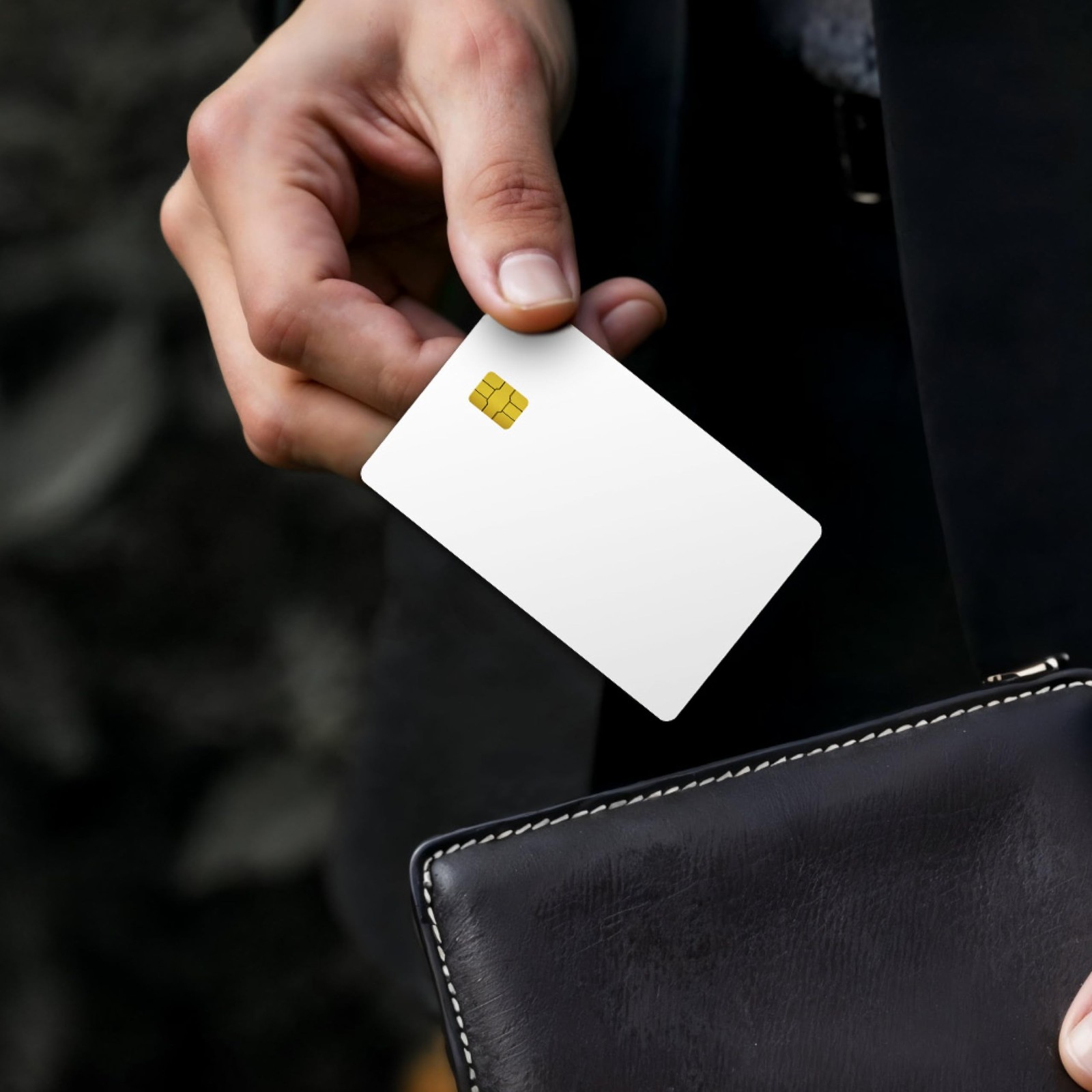 FIDO2 Security Key White PVC - Customizable NFC Card for 2FA MFA | Blank whit...