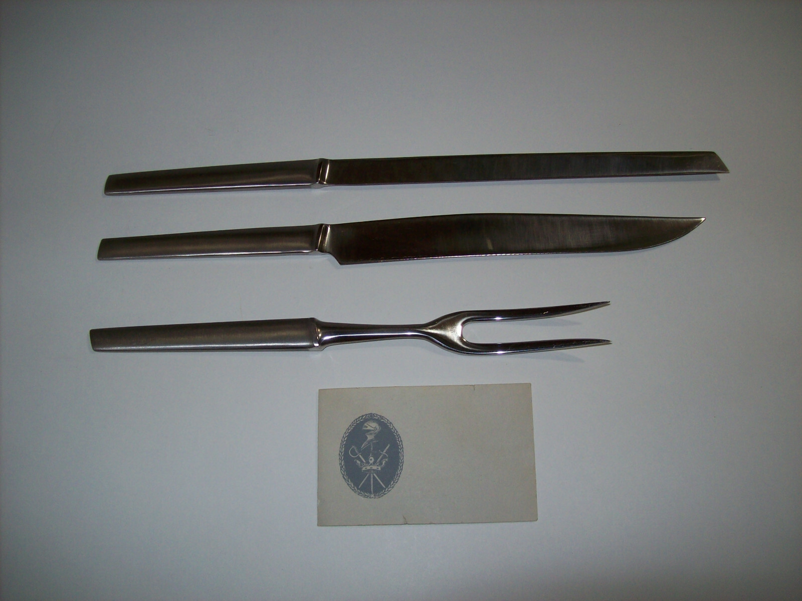 Vintage Mid Century AUSTRIAN SWORD MAKERS Carving Knife & Fork Set