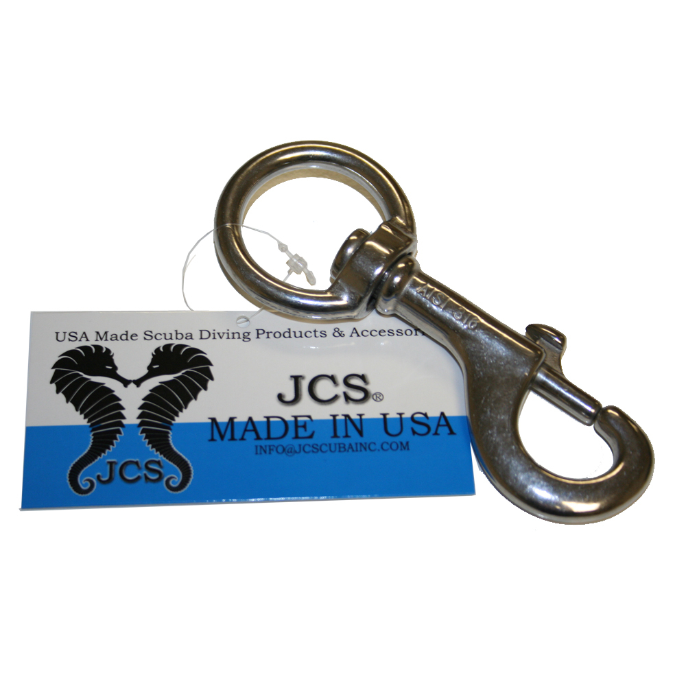 JCS #6, 4.75" Marine Grade Stainless Steel Swivel Bolt Snap