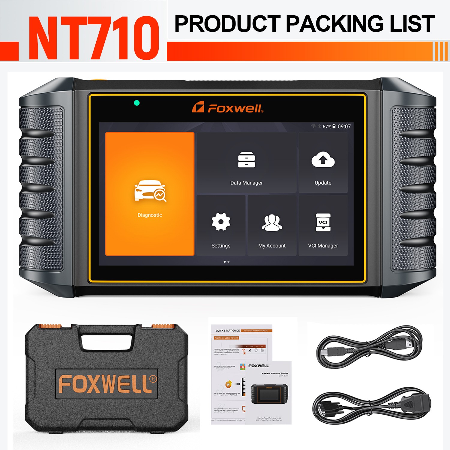 FOXWELL NT710 For VOLVO All Systems OBD2 Scanner Auto Diagnostic Tool ECU Coding