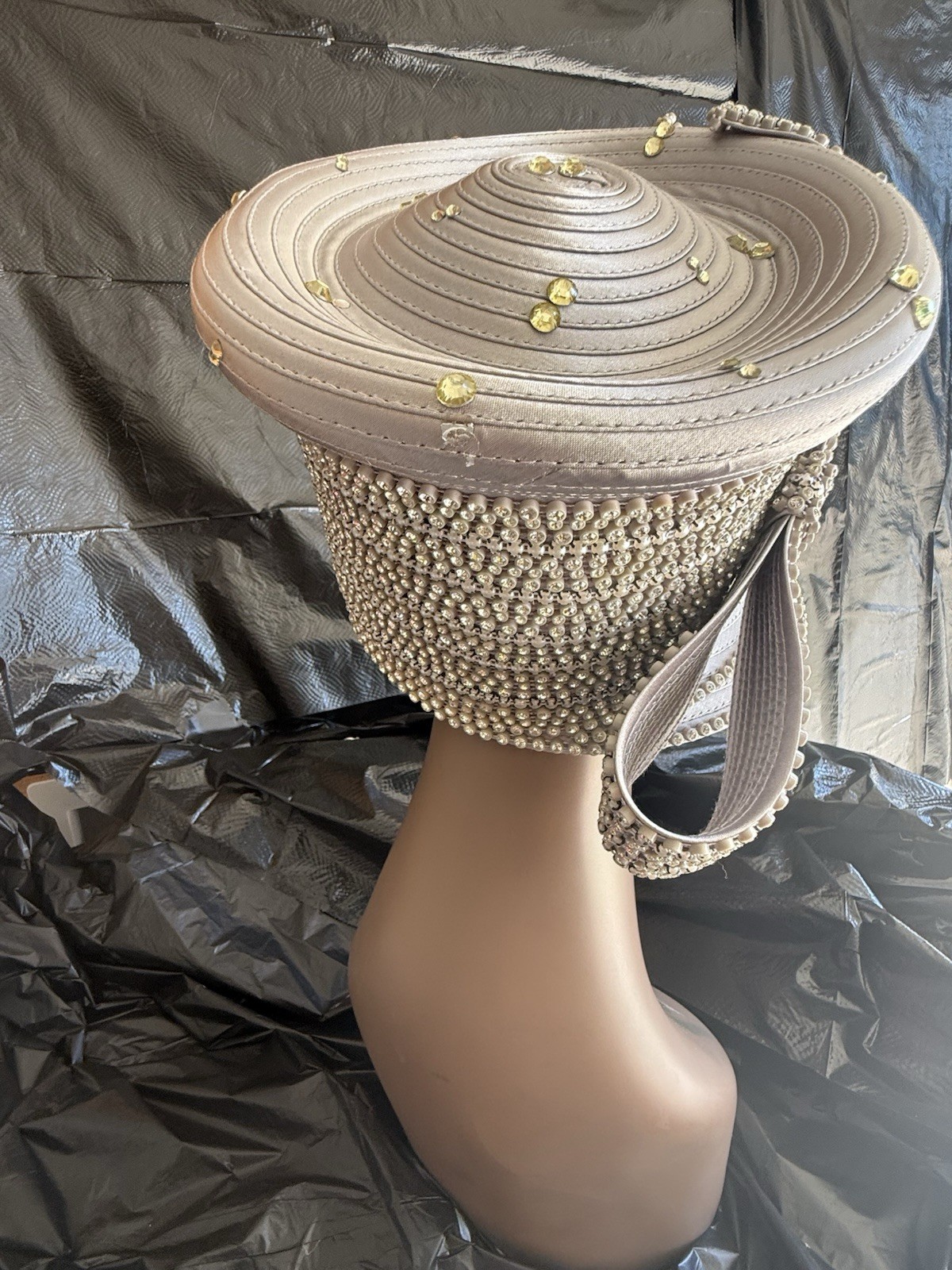 Rhinestones, Rhinestones, Rhinestones Patrol Hat Silver