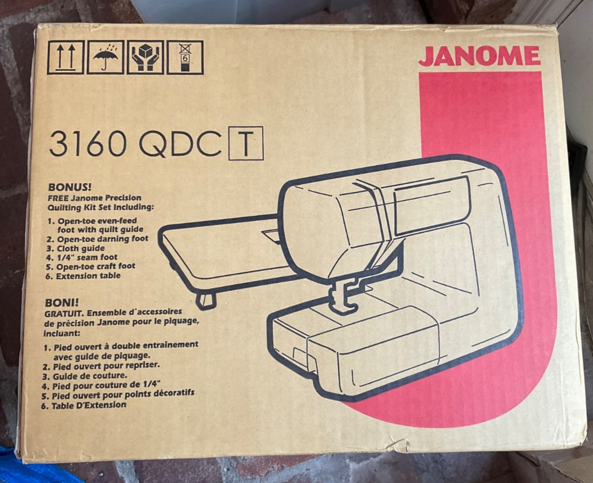 Janome 3160 QDC  Quilt Decor Sewing Machine - UNTESTED -For Parts or Repair Only