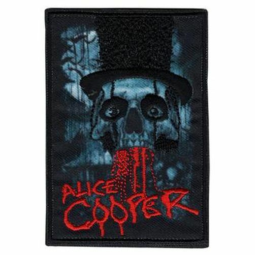 ALICE COOPER - BLOODY SKULL - EMBROIDERED PATCH - BRAND NEW - MUSIC BAND 5144
