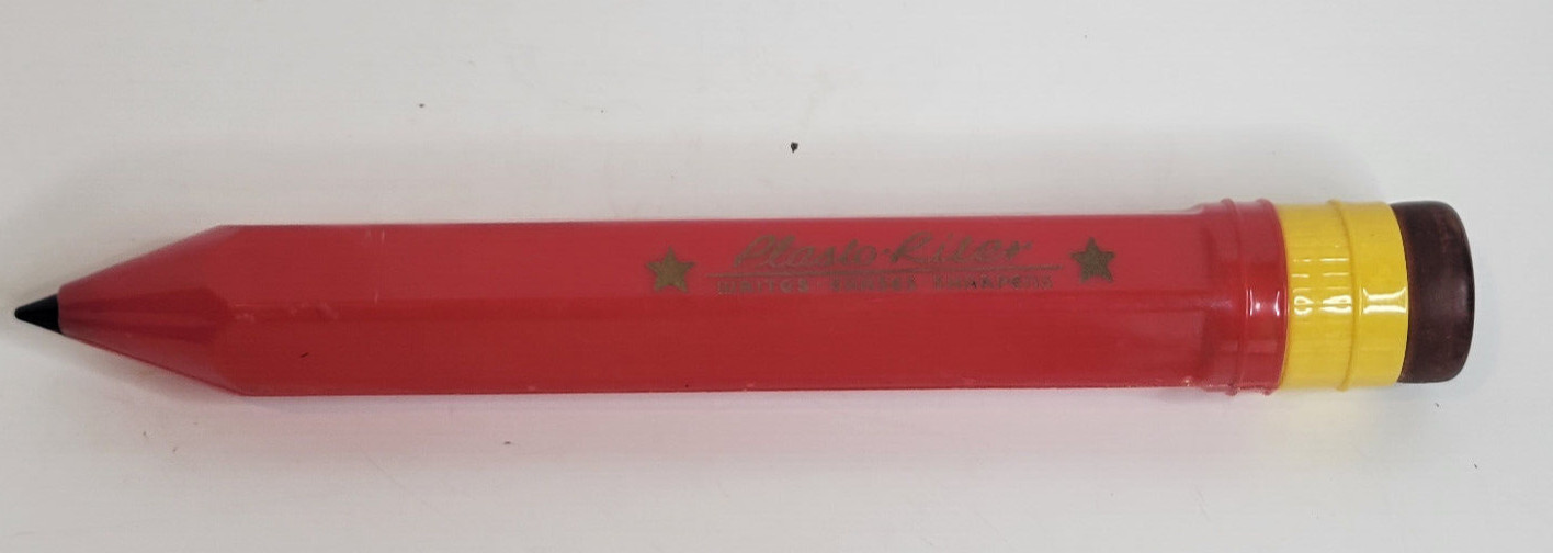 Vintage Plasto-Riter Plastic Pencil Eraser and Sharpener