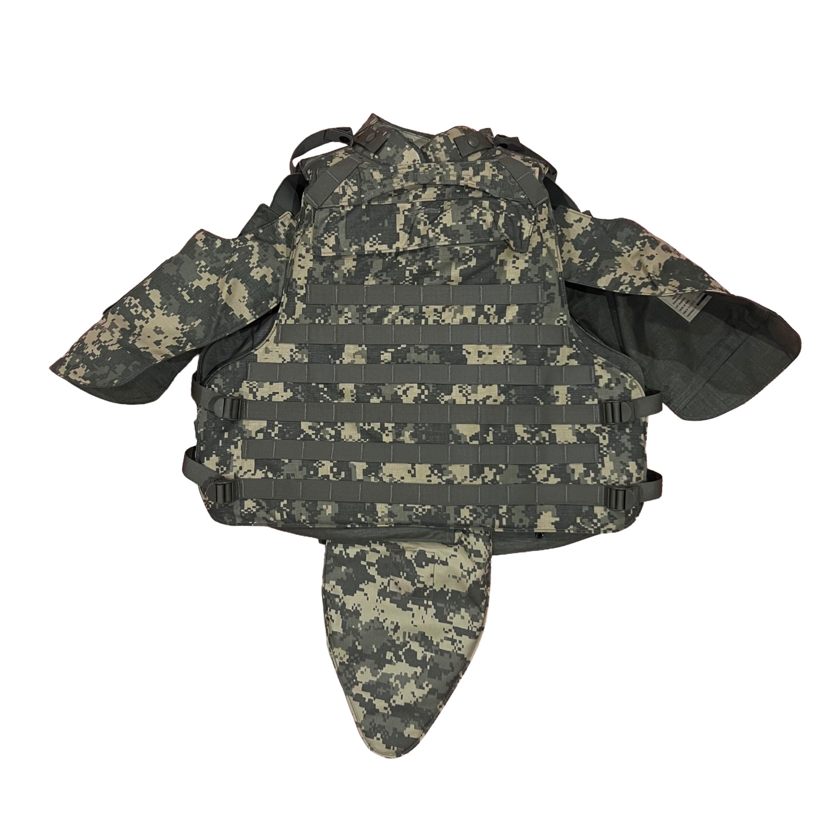 ACU protector Base Protective Vest Plate Carrier w/ Soft Armor Inserts Medium