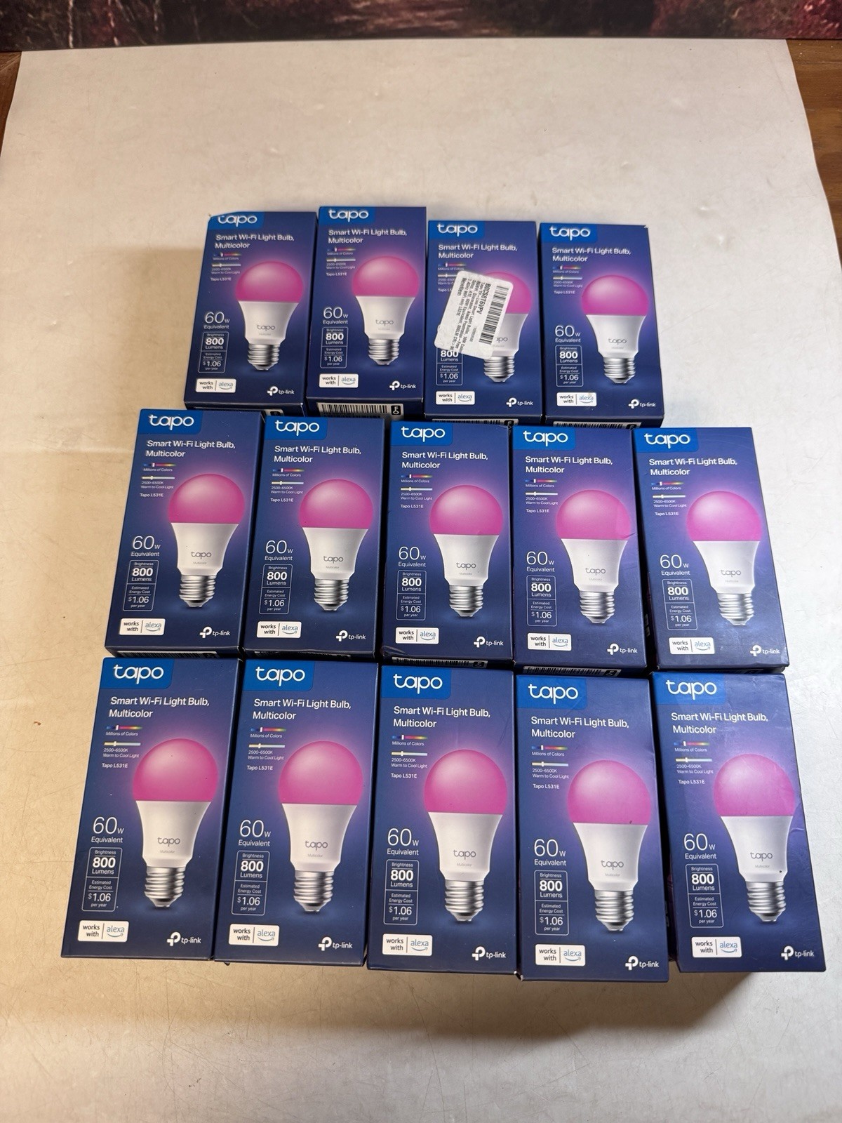 LOT OF 14 - Tapo L531E (US) Smart Wi-Fi Light Bulb Multicolor TP-Link