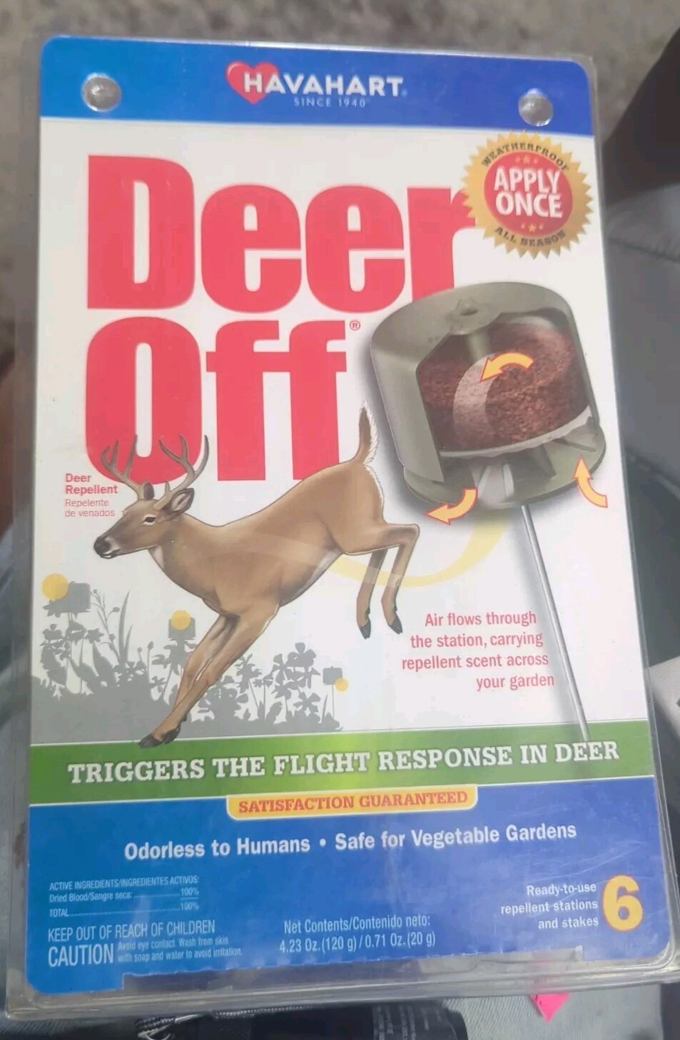 Havahart Deer Off Waterproof Pack of 6 Stations