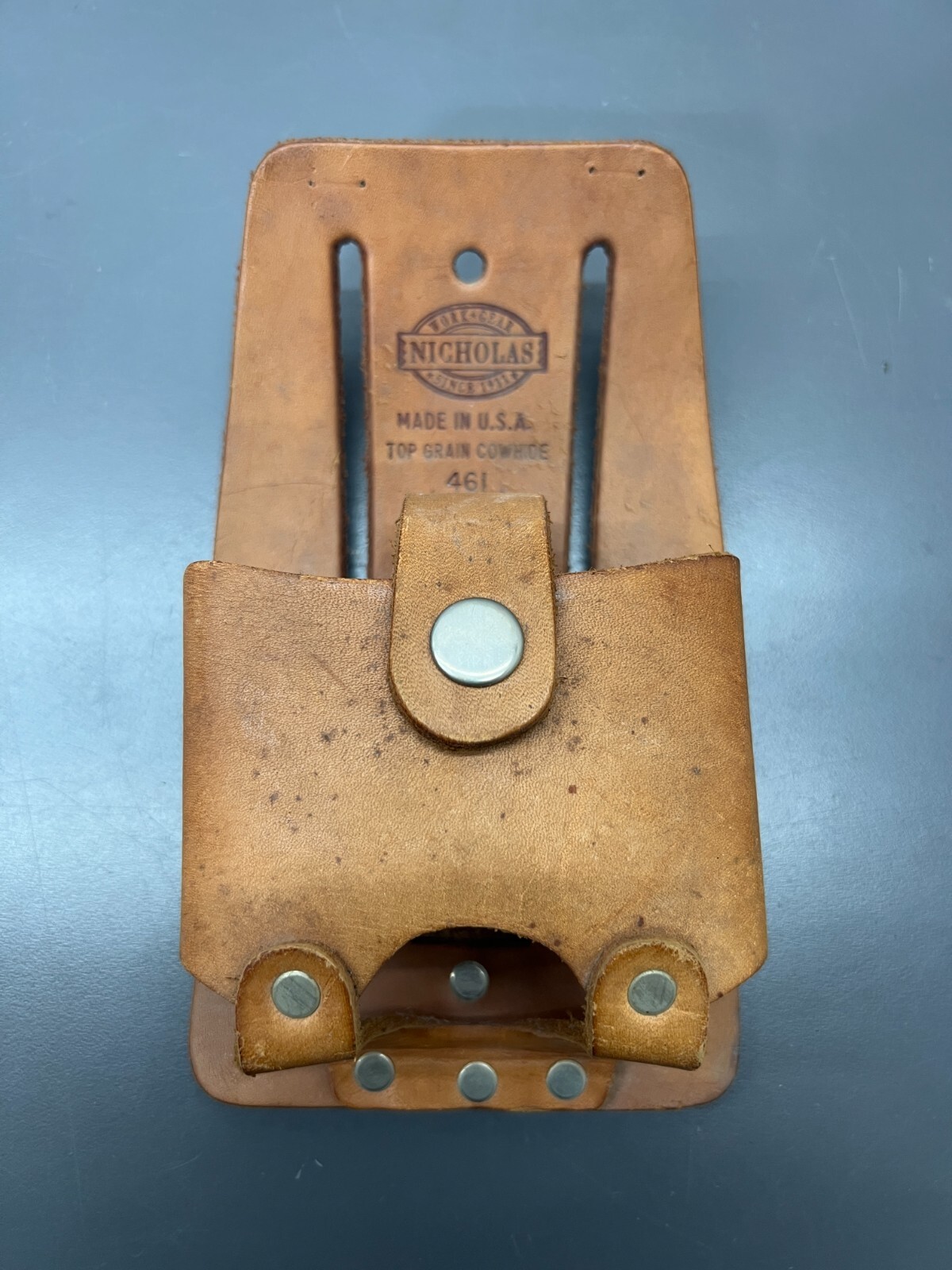 (h) NOS NICHOLAS 461 COWHIDE HAMMER BELT HOLSTER - EUC - USA