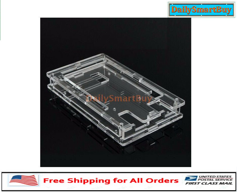 2xArduino Mega 2560/Acrylic Box Enclosure Transparent Case for Arduino MEGA2560