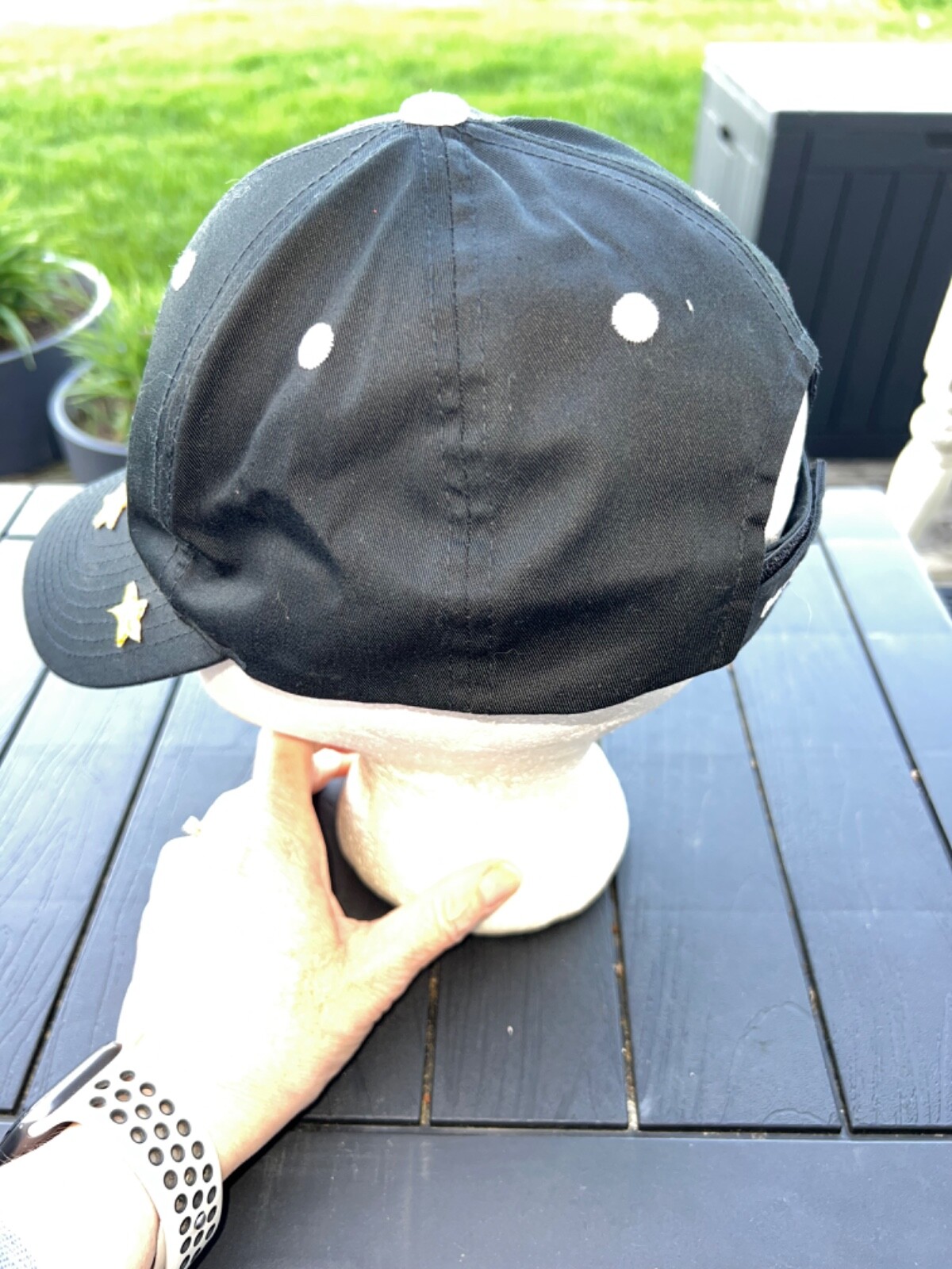 Chicago Bulls/White Sox Black Training Academy Black Hat Cap w 4 Stars Hook Loop