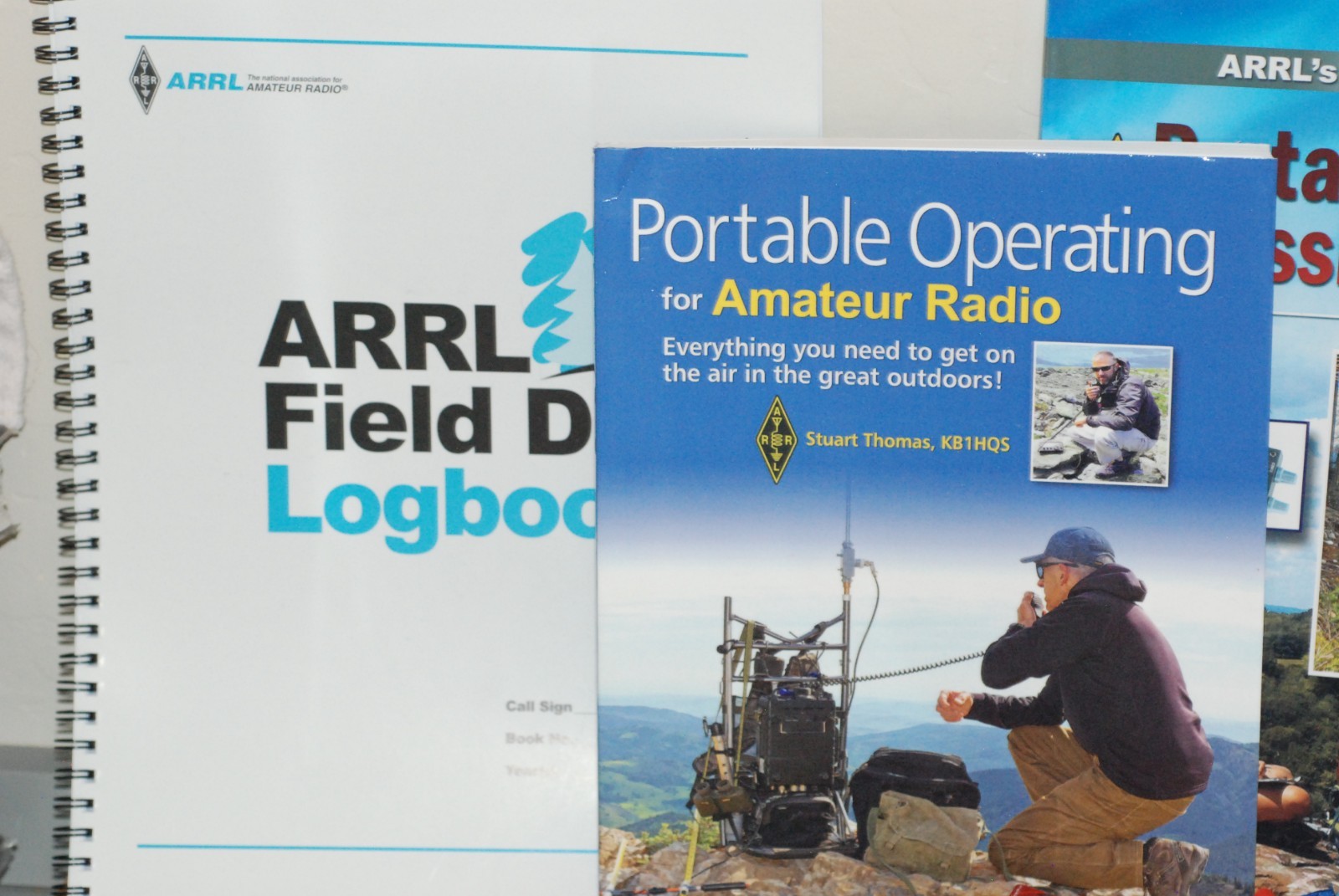 Ham/CB - 4 ARRL Ham Operating Books + FD Log Book - Nice Shape!