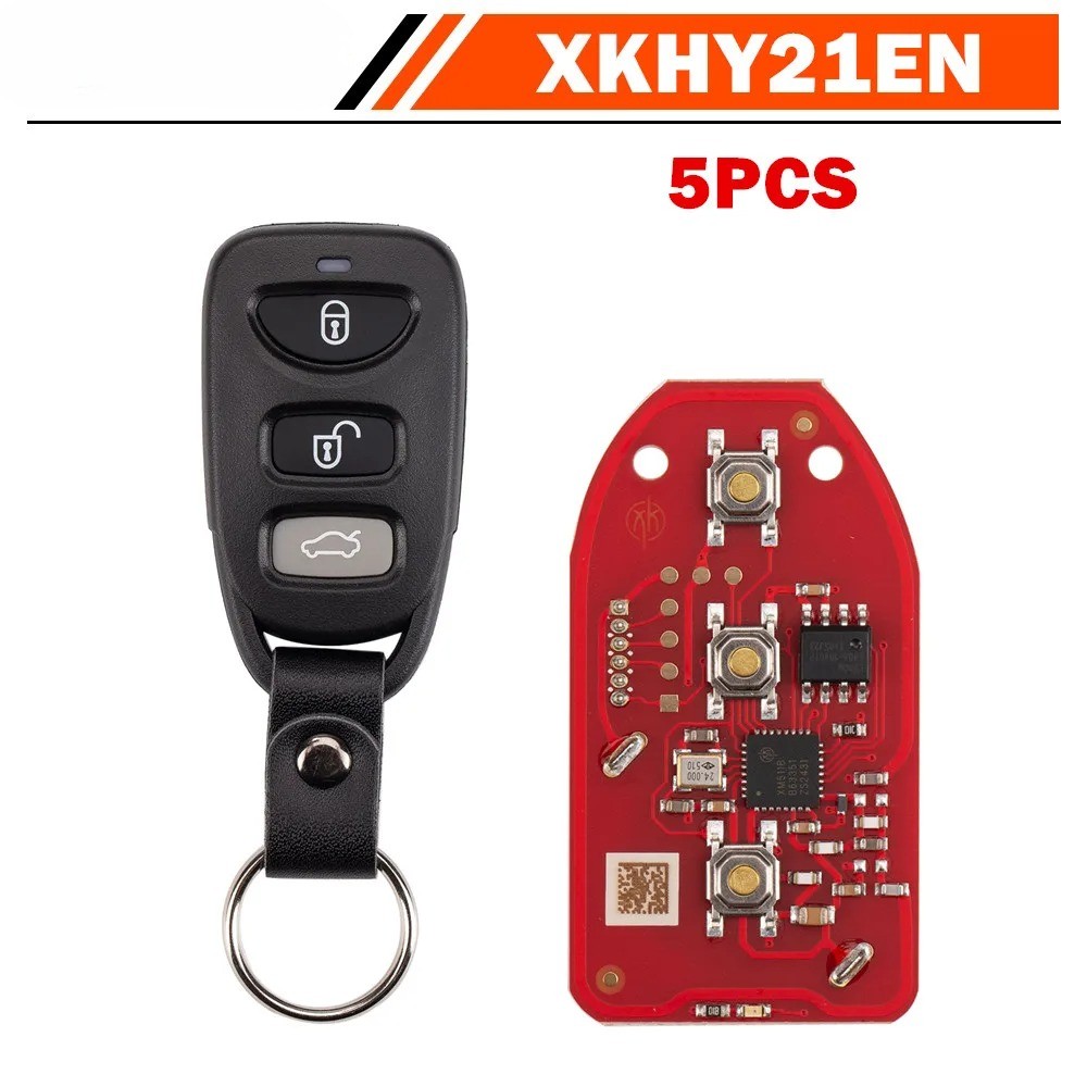 New 5PCS/LOT XKHY21EN/XKHY01EN Wire Universal Remote Key for Hyundai 3+1 Buttons
