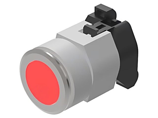 704.062.218 switch: pressure 30mm rod.pos: 2 red IP65 without symbol 04 pos: ...
