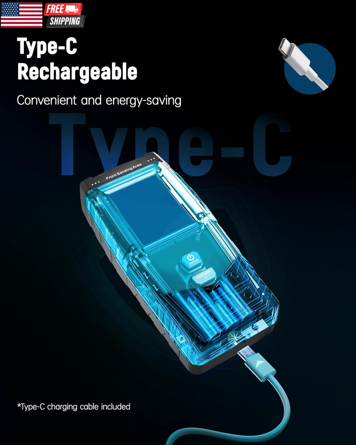 EMF Meter, Detects Electric and Magnetic Fields, Handheld Digital EMF Detector w