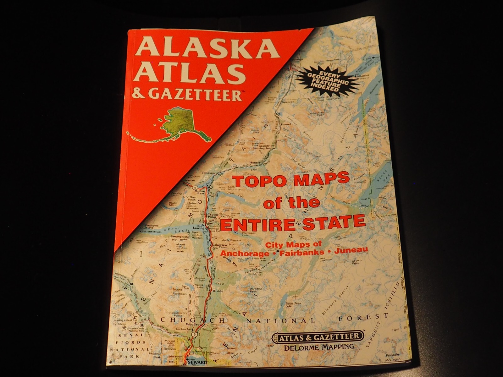1992 Alaska Atlas Gazetteer 1992 United States First Edition Third Printing