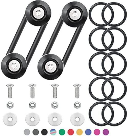 Bumper Quick Release,  Upgrade Quick Release Trunk Front Rear Bumper Black