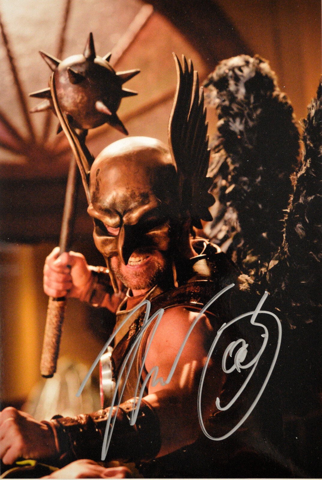 Justice League HAWKMAN 8 x 10 PHOTO Hand SIGNED by MICHAEL SHANKS with COA