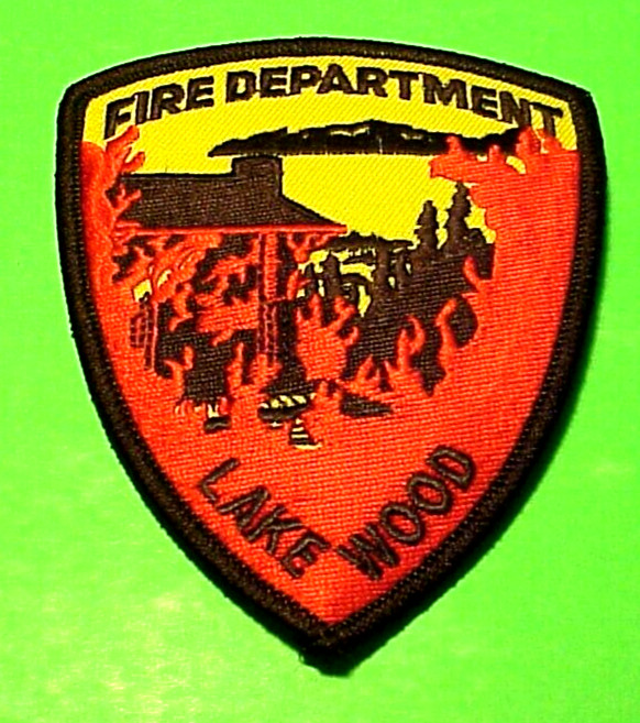 LAKEWOOD  WISCONSIN  WI  4"  FIRE DEPT. PATCH  FREE SHIPPING!!!