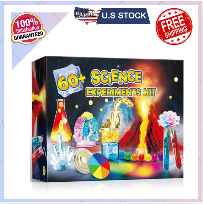 60+ Science Experiments Kits for Kids Age 4-6-8-12 Boys Girls Toys Gifts Scienc