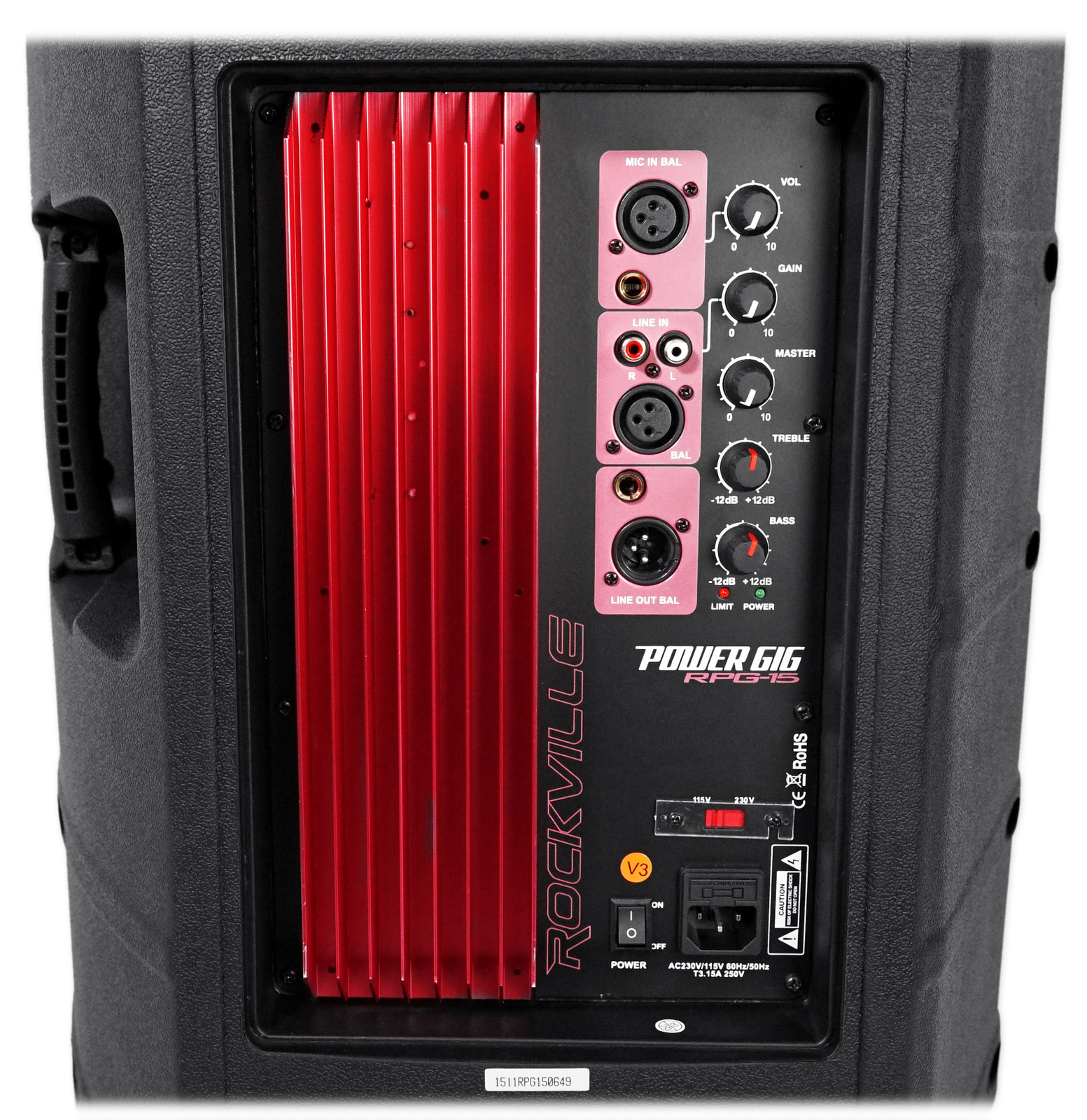 (2) Rockville RPG15 15" Powered 1000 Watt DJ PA Speaker+18" Active Subwoofer