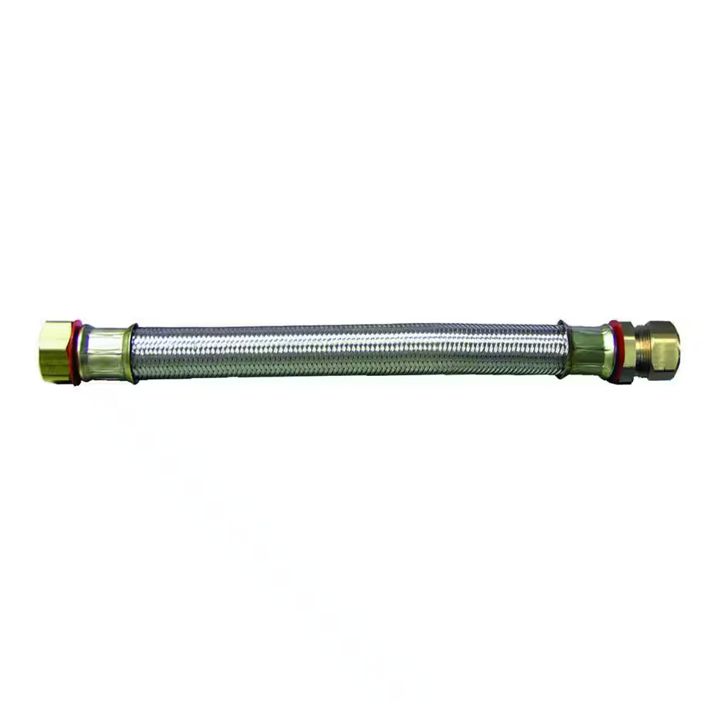 3/4 In. FIP X 7/8 In. Compression X 18 In. Stainless Steel Water Heater Supply L