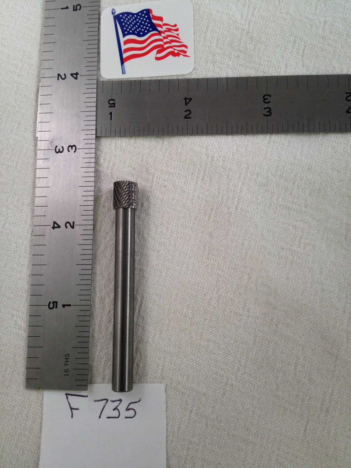 1 NEW FALCON / SGS 1/4" SHANK CARBIDE BURR SB-2 DOUBLE CUT END CUT (F735)