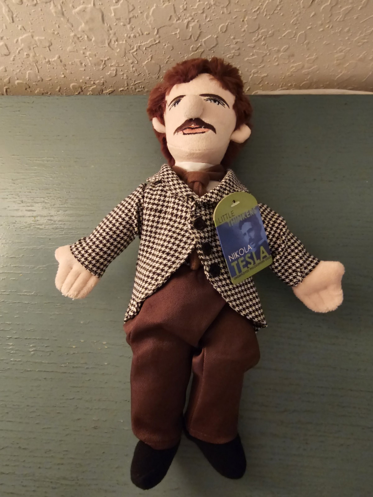 New/Old Stock Little Thinkers Nikola Tesla Plush W/Original HangTag-Excellent