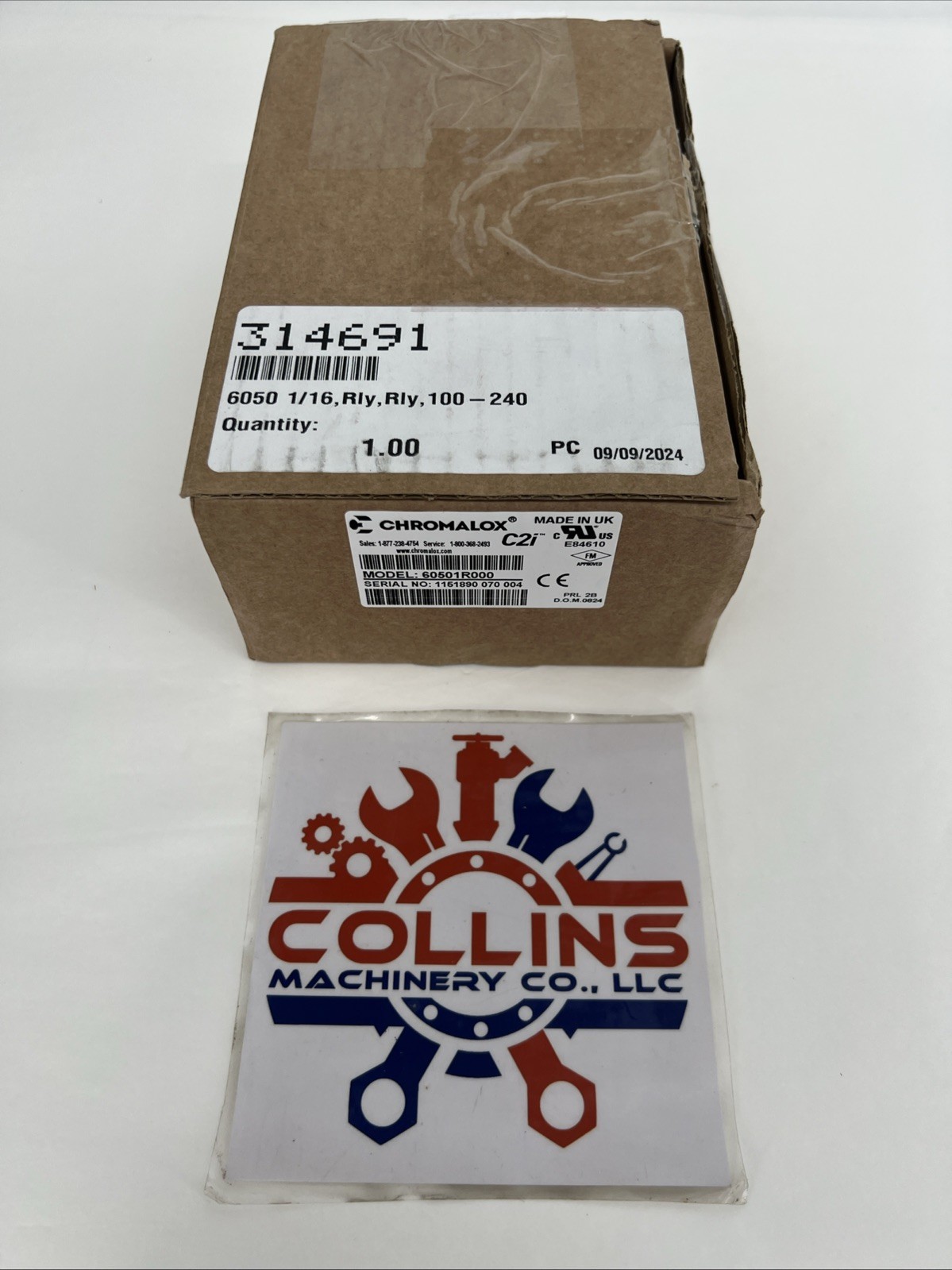 Chromalox  PCN 314691 Limit Controller 6050-1R000 100-240VAC 1/16 DIN
