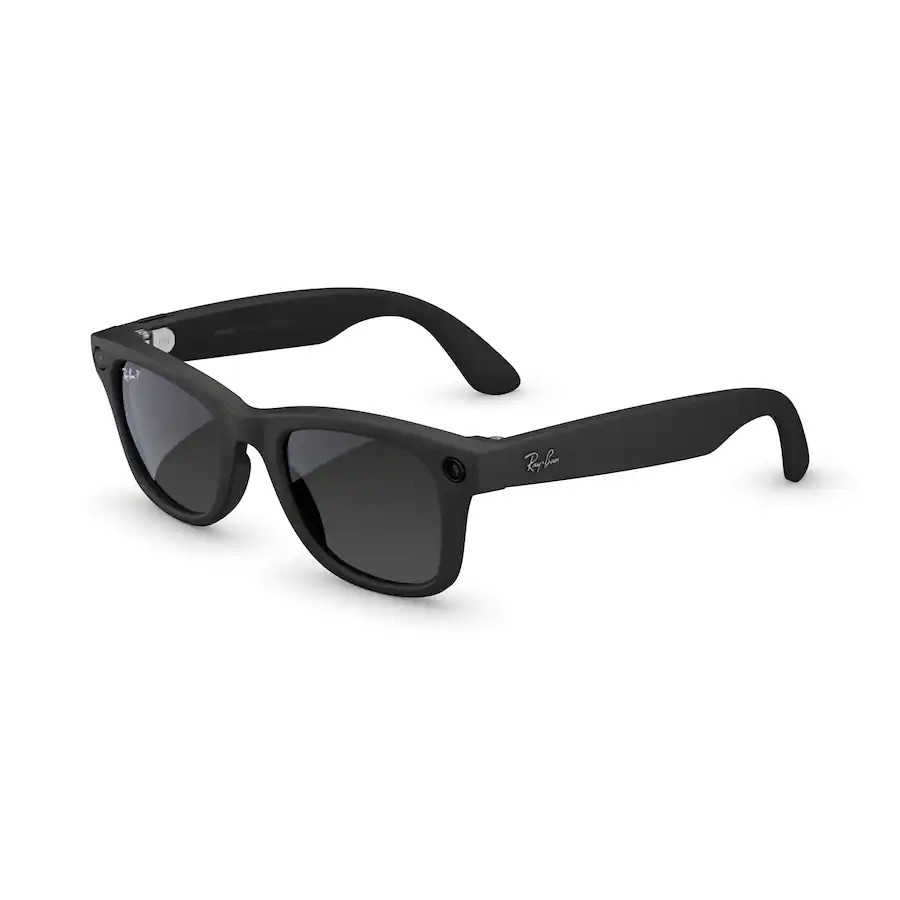Ray-Ban Meta Wayfarer RW4012 53-22 Gen2 Matte Black w/ Graphite Lenses Good