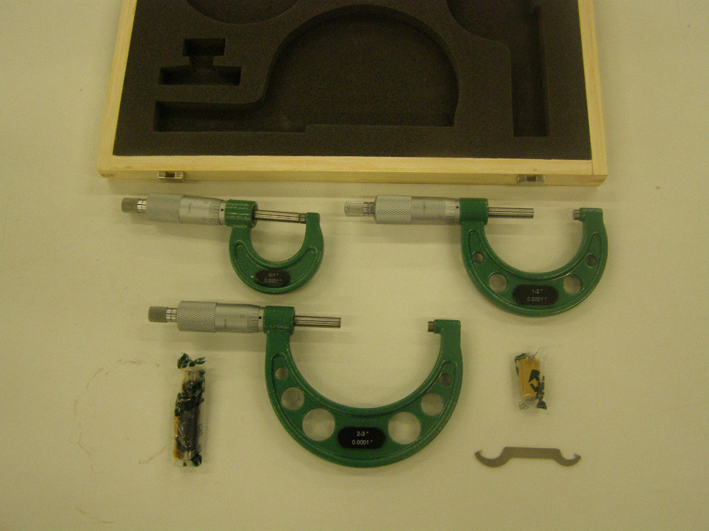INSIZE Outside Micrometer Mic SET 0-3x0.0001" (Model # 3203-33A)