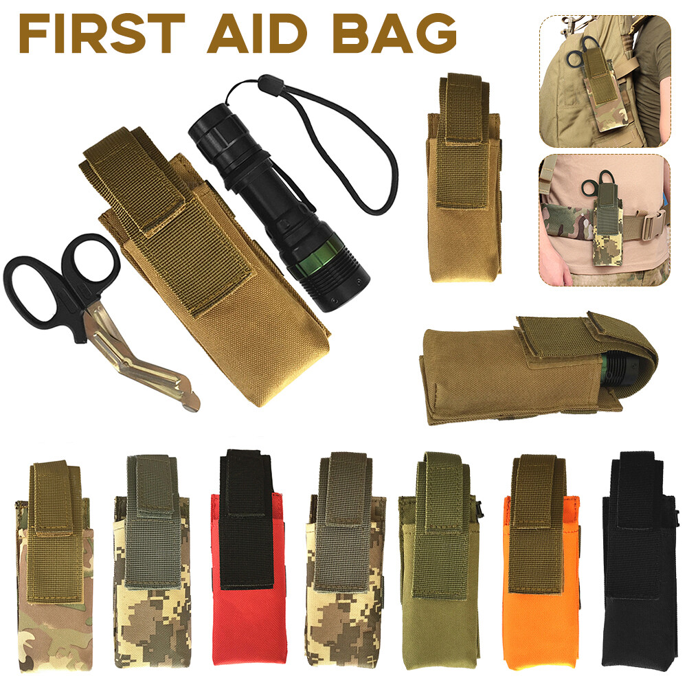 Tactical EDC Tourniquet Holster Outdoor Medical Emergency Trauma Shear Slot Bag