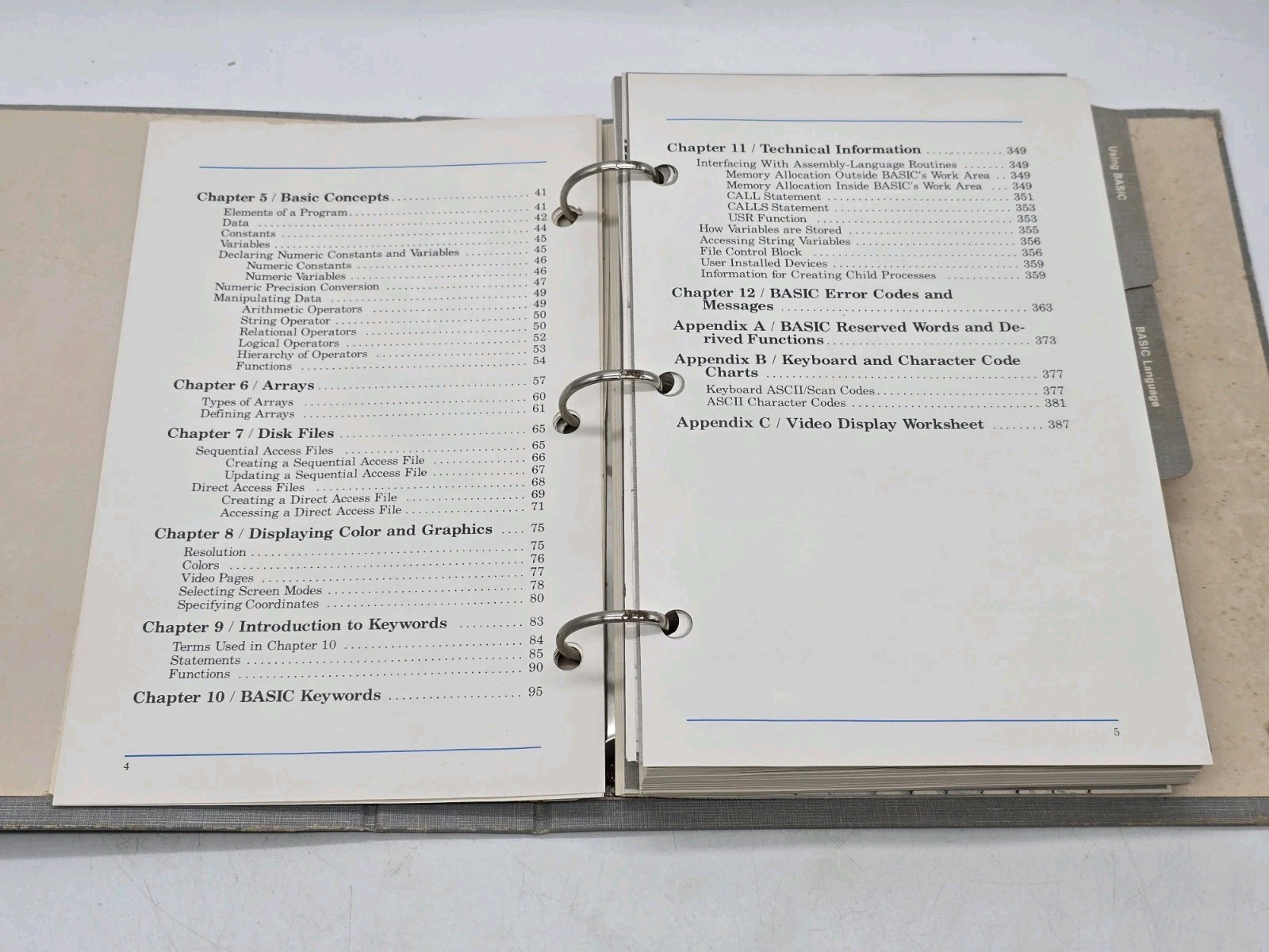 Vintage Tandy 1000 BASIC Reference Manual Cat. No. 25-1502 Computer Products