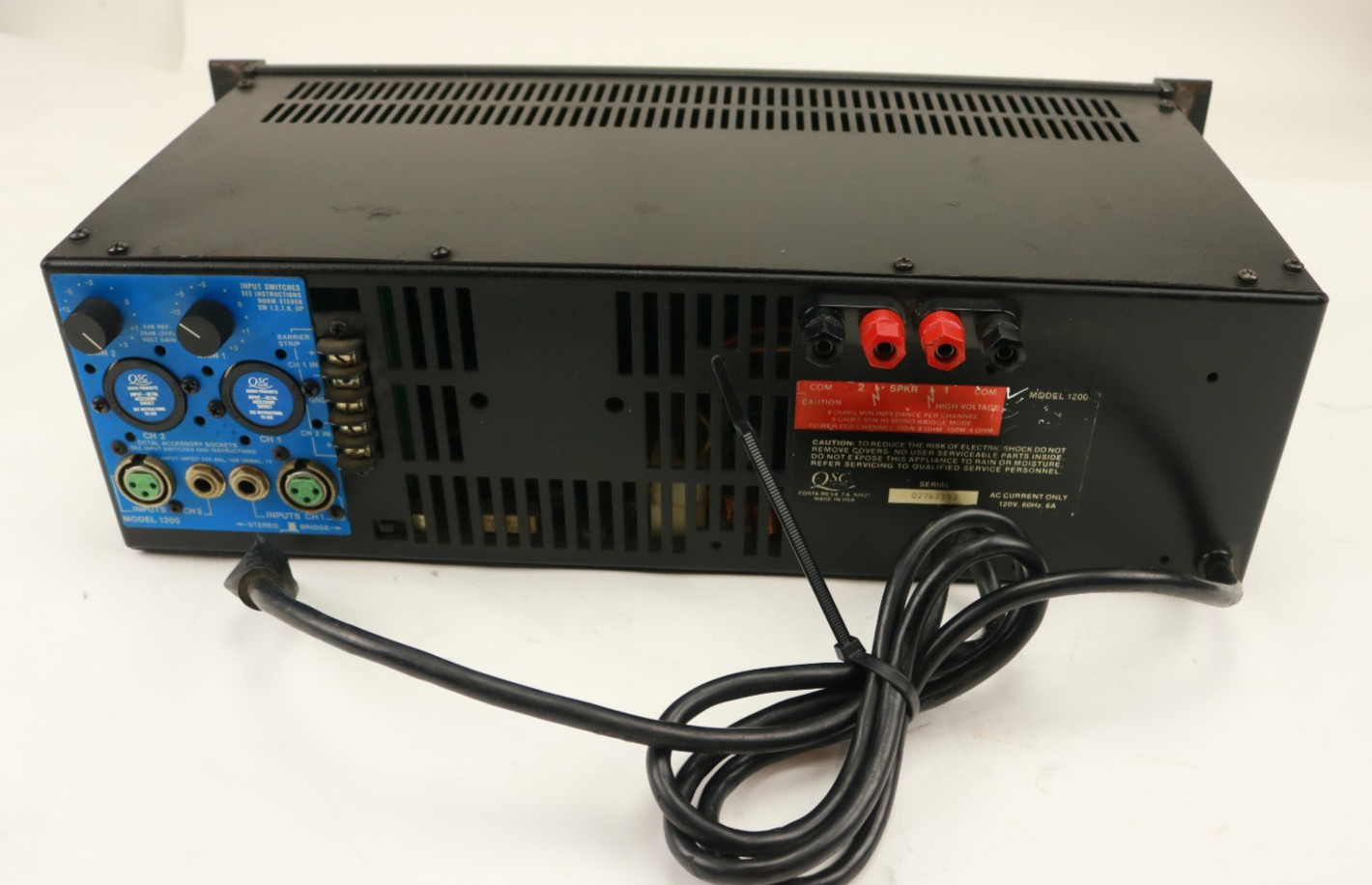 QSC Model 1200 2-Channel Power Amplifier