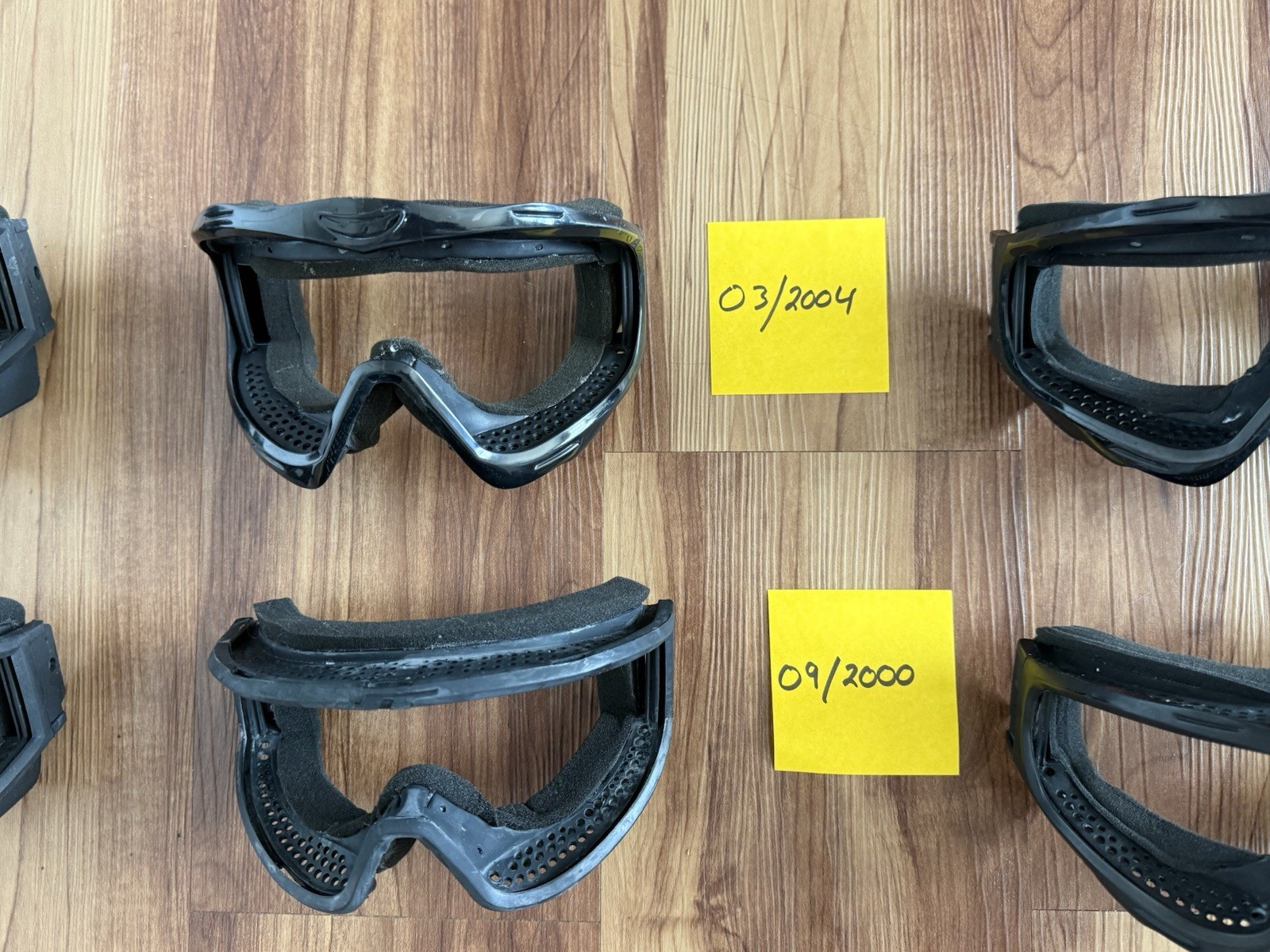 8 JT Spectra ProFlex Goggle Frames Lot - BLACK
