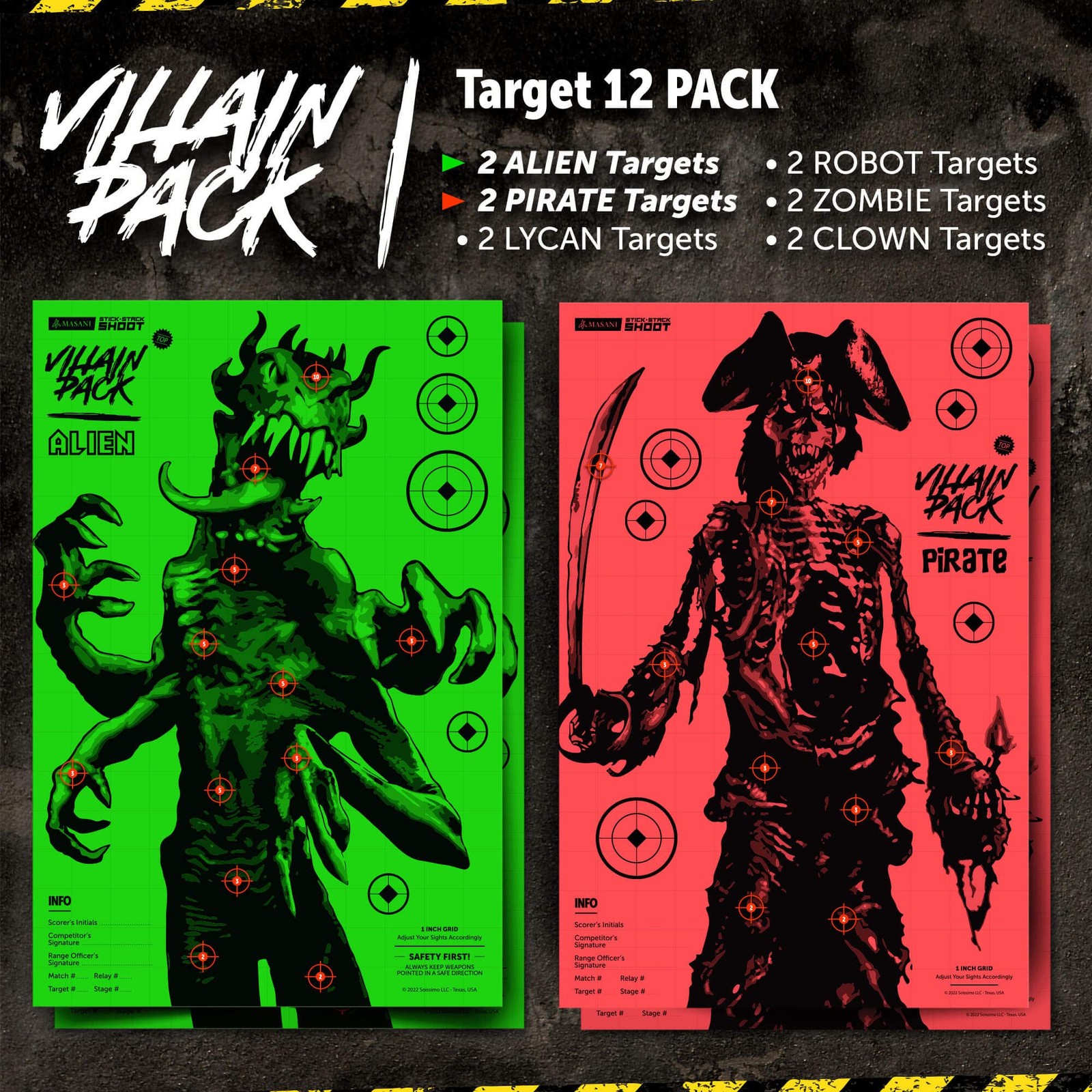 Masani Villain - 12 Pack - 2X - Range Fun For All