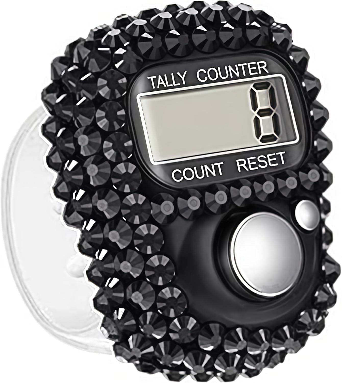 Black Electronic Finger Tally Counter, Digital Display Tally Counter,Resettab...